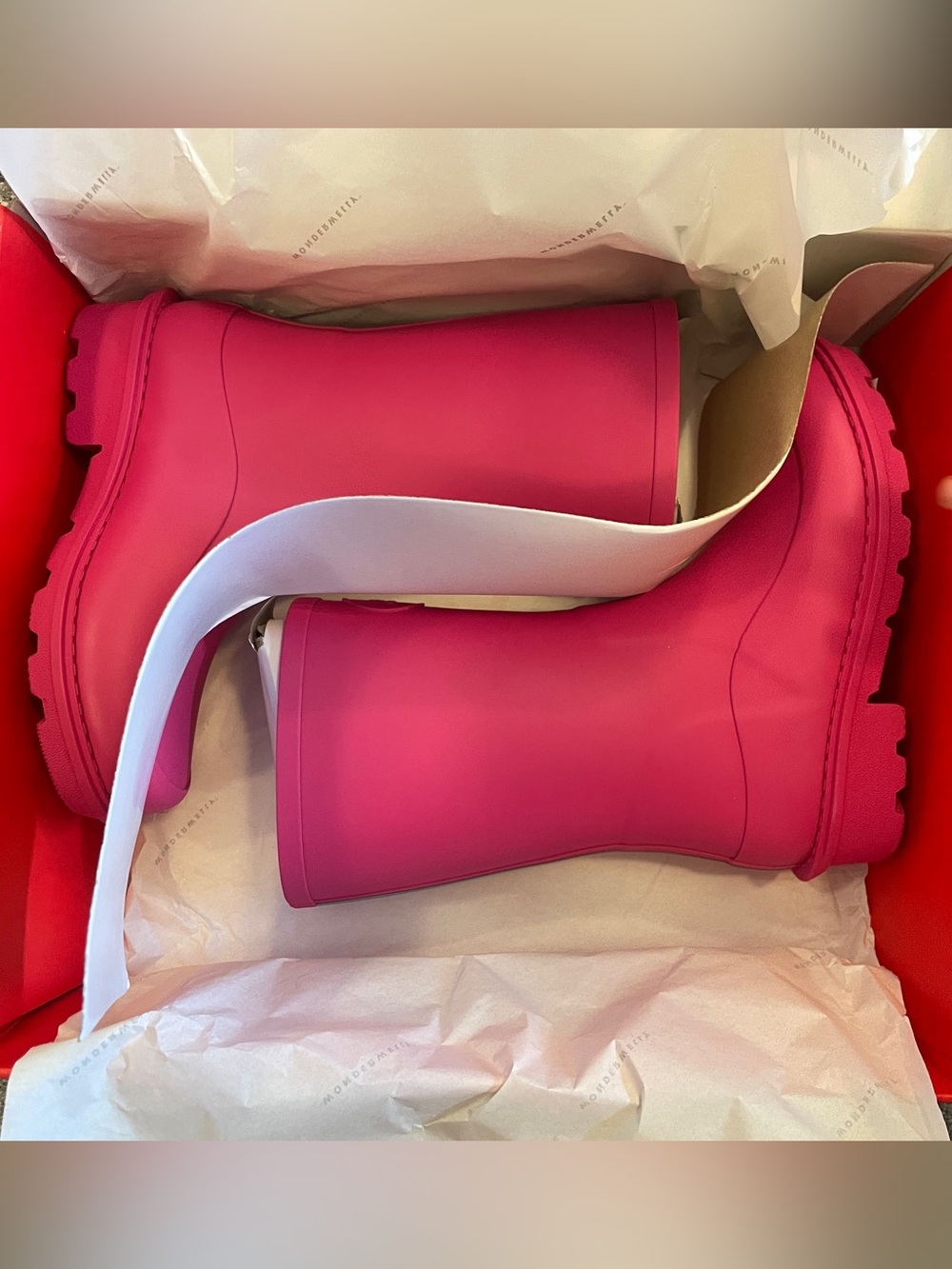 Fitflop Girls Pink Waterproof Mid-Calf Rain Boots